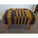 14" x 20" Footstool Pierre Frey Fabric
